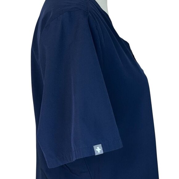 FIGS Catarina One-Pocket Scrub Top Navy Blue Size Large Technical Collection - Picture 3 of 6
